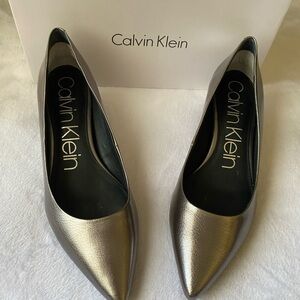 Calvin Klein Metallic Heels